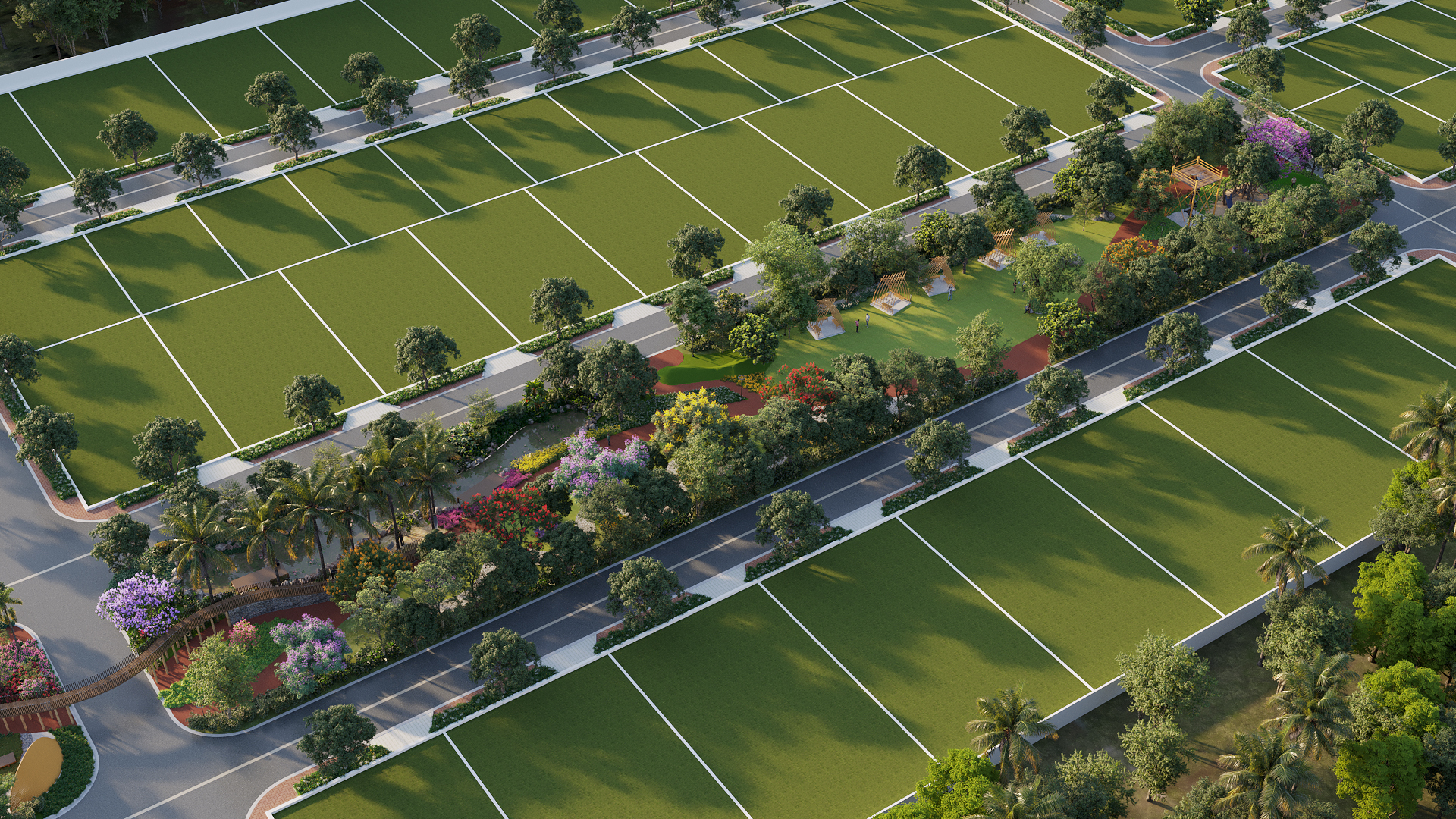 Linear Garden Walk