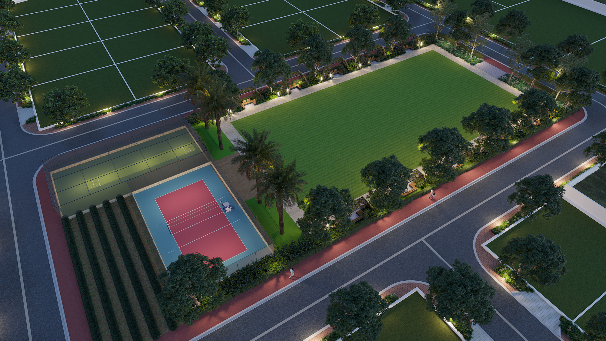 Sports Park Night View