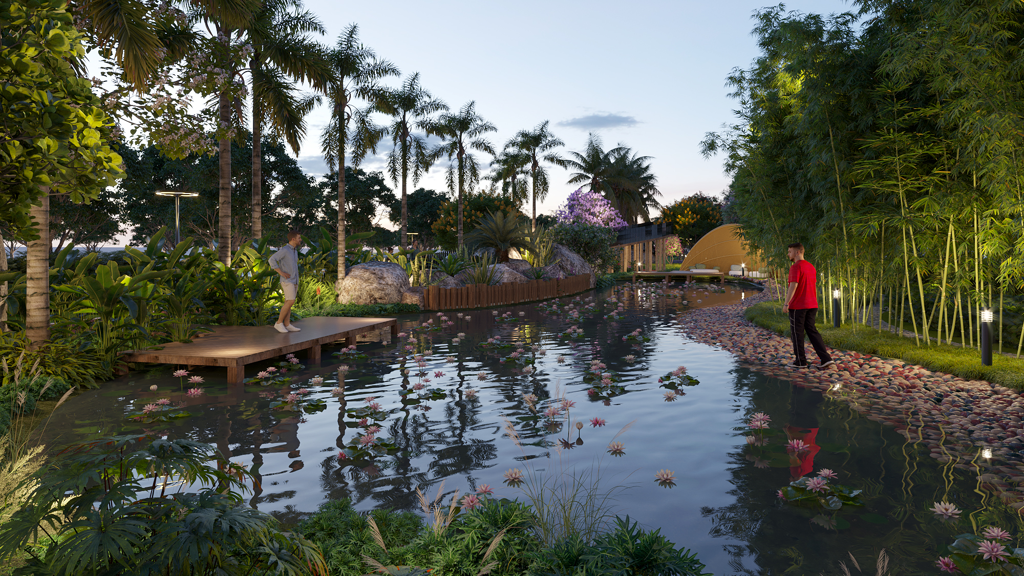 Pond & Bamboo Walk